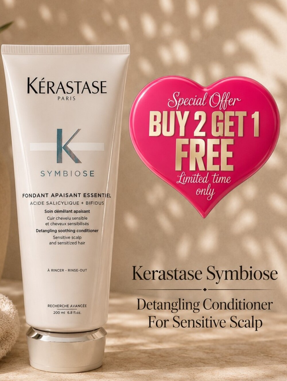 Kérastase Symbiose Detangling Conditioner For Sensitive Scalp W Salicilic Acid